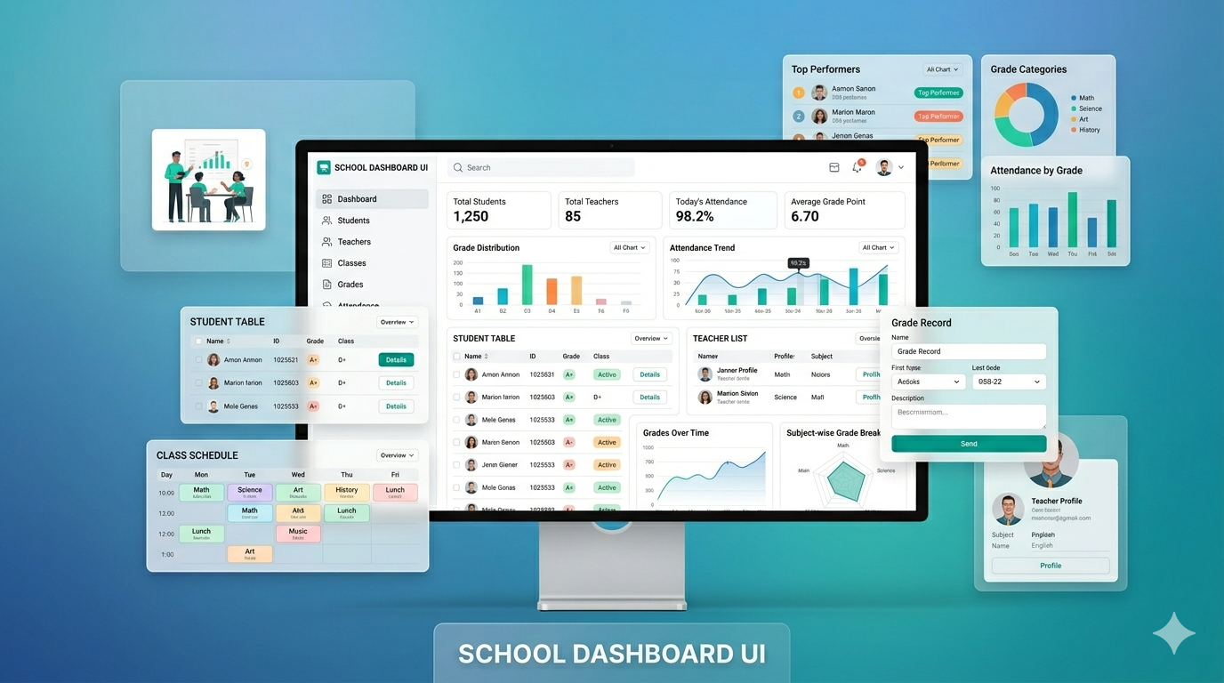 School Dashboard UI